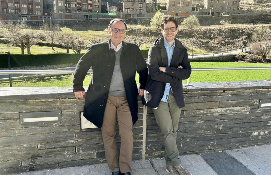 Els caps de llista de la territorial ordinenca, Jordi Jordana i Guillem Casal.