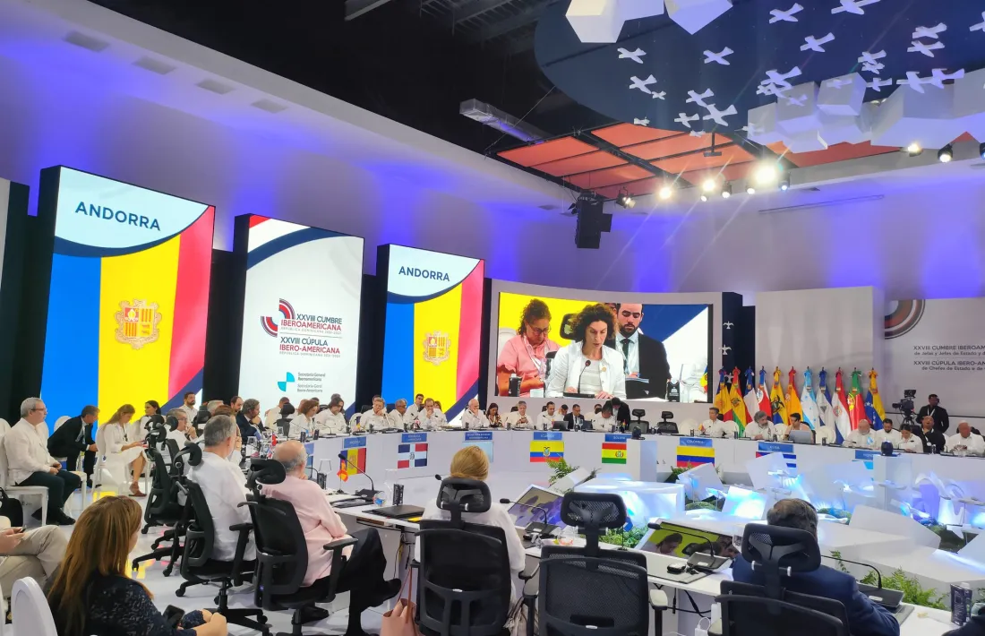 Ubach ha intervinguut aquesta tarda a la reunió plenària de la e la XXVIII Cimera Iberoamericana de Caps d’Estat i de Govern que té lloc a Santo Domingo.