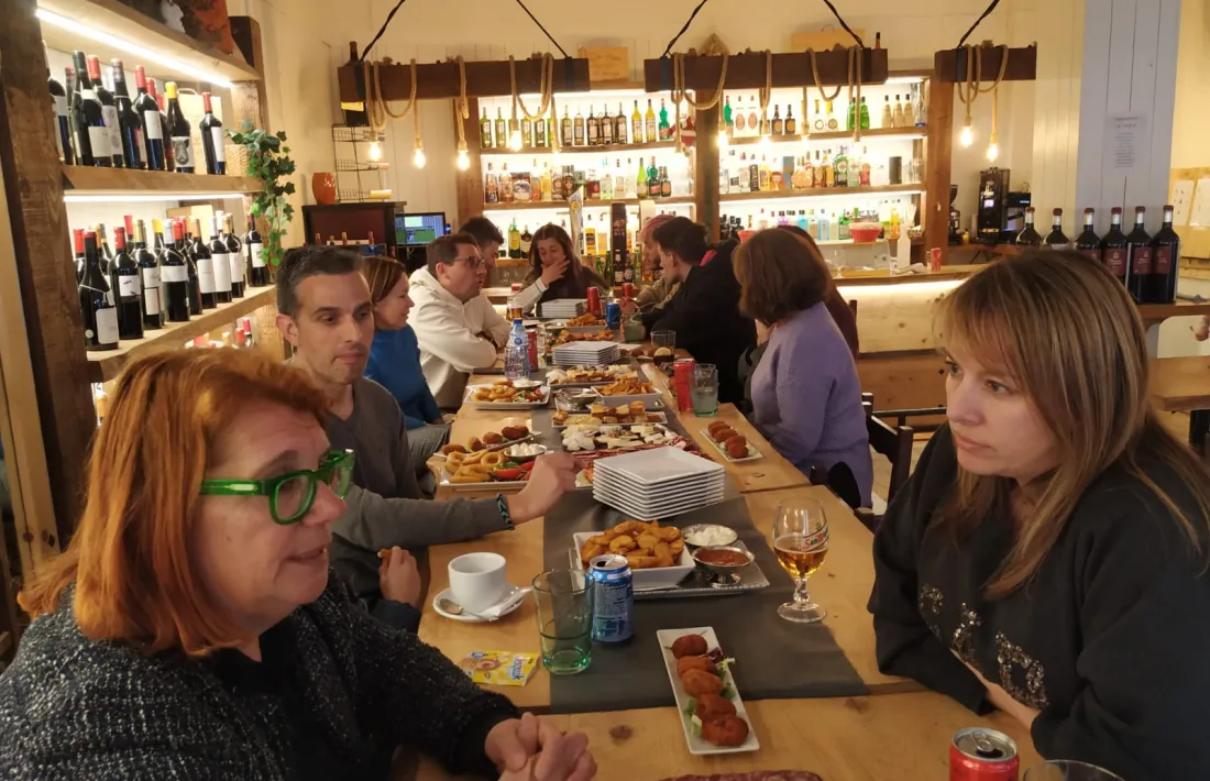 La reunió de la candidatura PS + Agrupament Encampadà, aquest diumenge al Pas de la Casa.