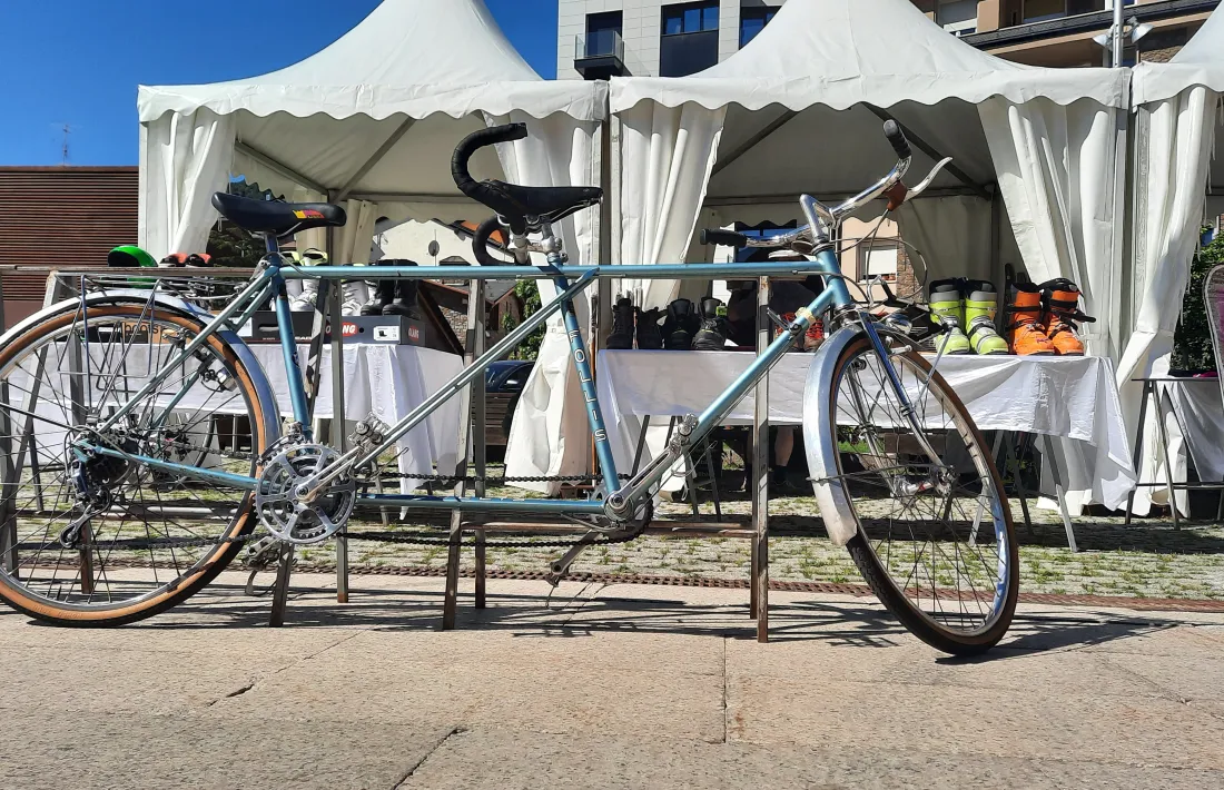 Una bicicleta tàndem que es va poder veure en una edició passada del VideSport.