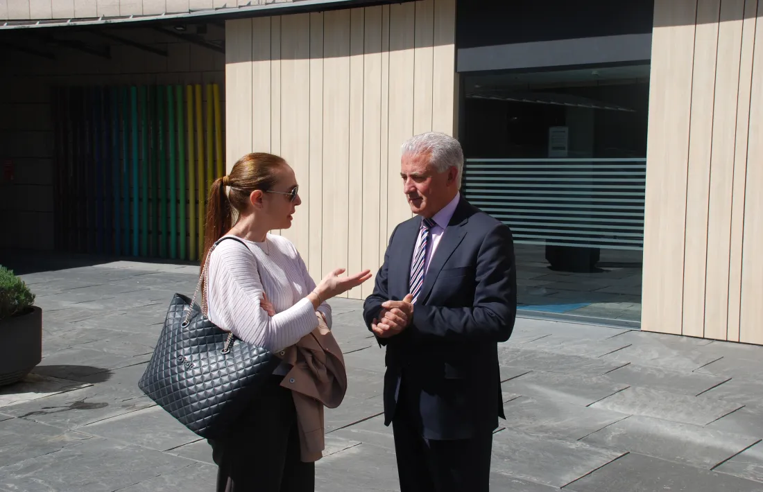 La número dos, Maribel Lafoz, i el cap de llista, Josep Maria Cabanes.