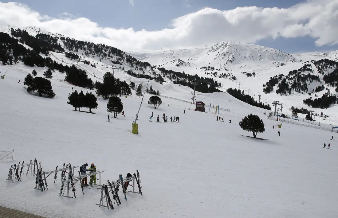 Vista d’una de les pistes del sector El Tarter.