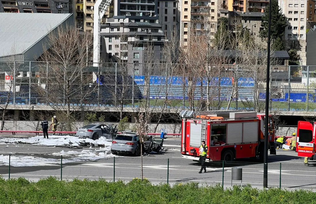 Els cossos especials actuant al lloc del sinistre.