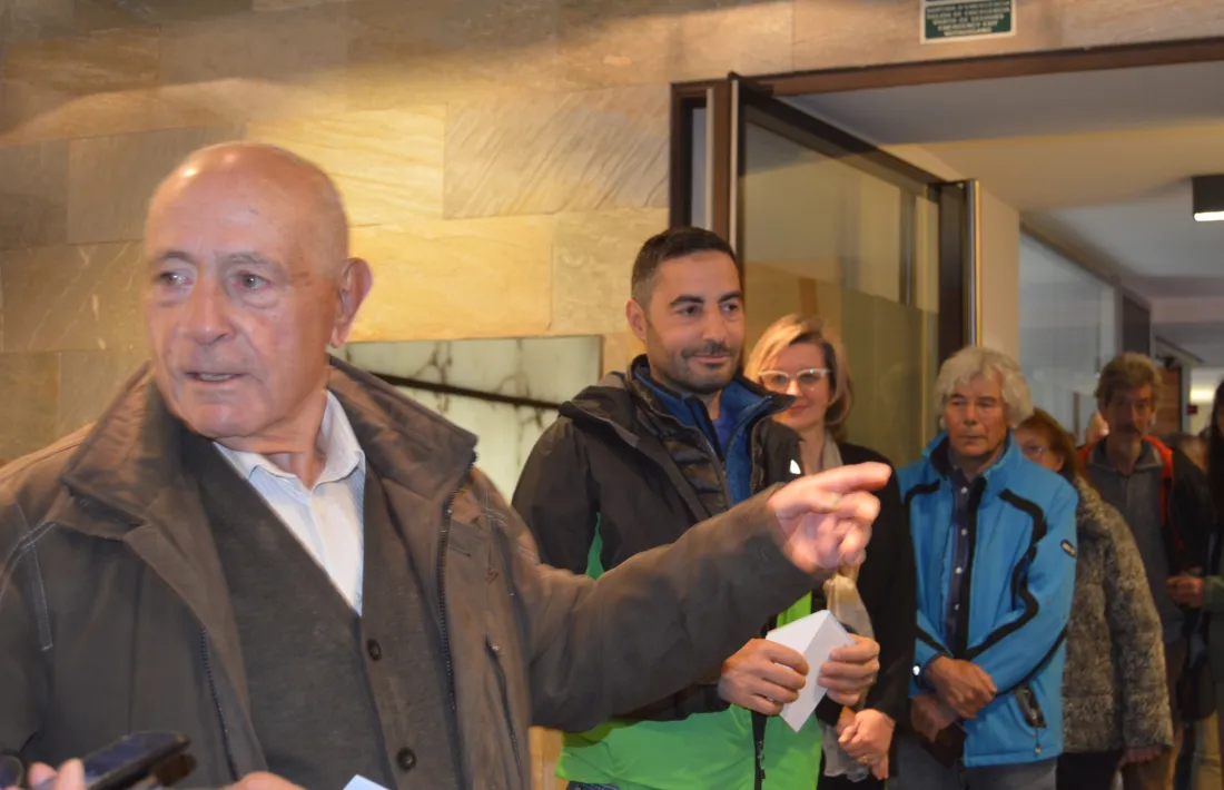 Gaspà. El ramader es va convertir en protagonista involuntari del debat electoral. 