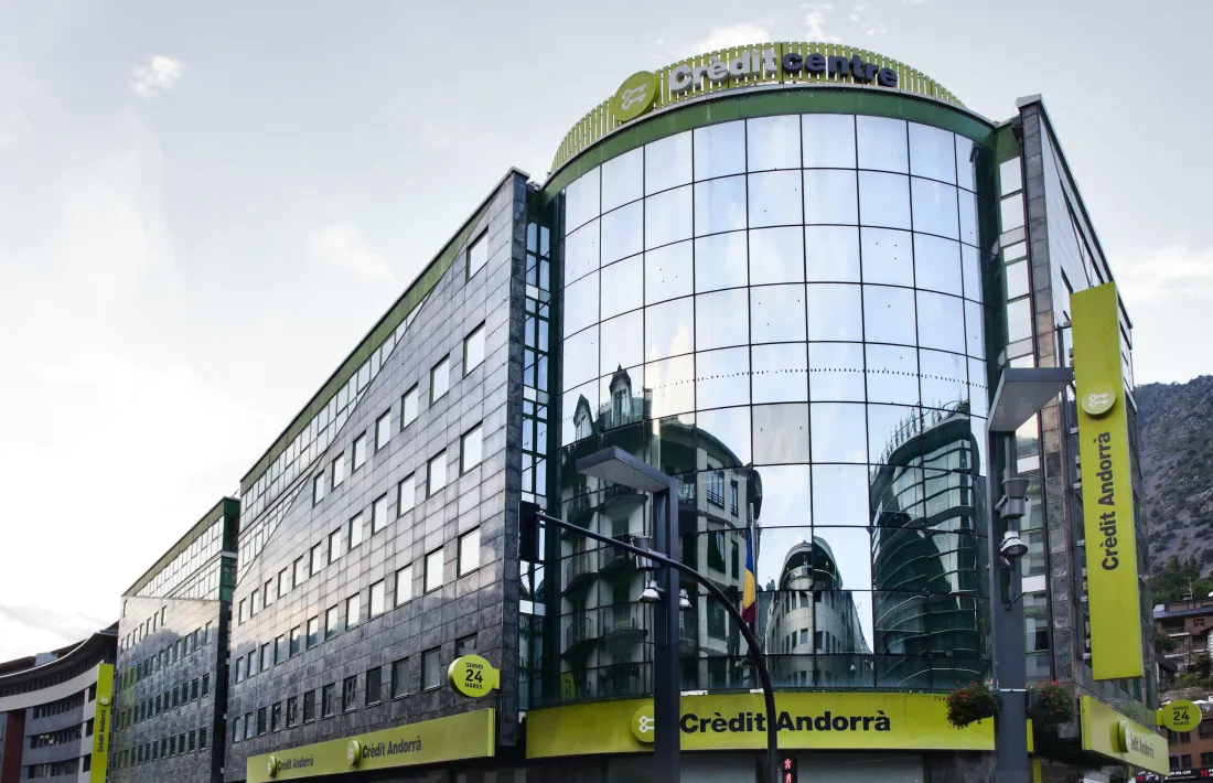 Vista de la seu de Crèdit Andorrà.