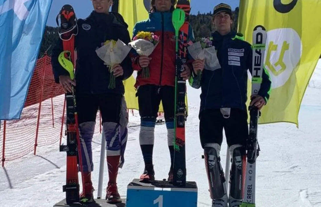 Xavier Cornella i Íria Medina van fer doblet i ahir es van proclamar campions d’eslàlom.