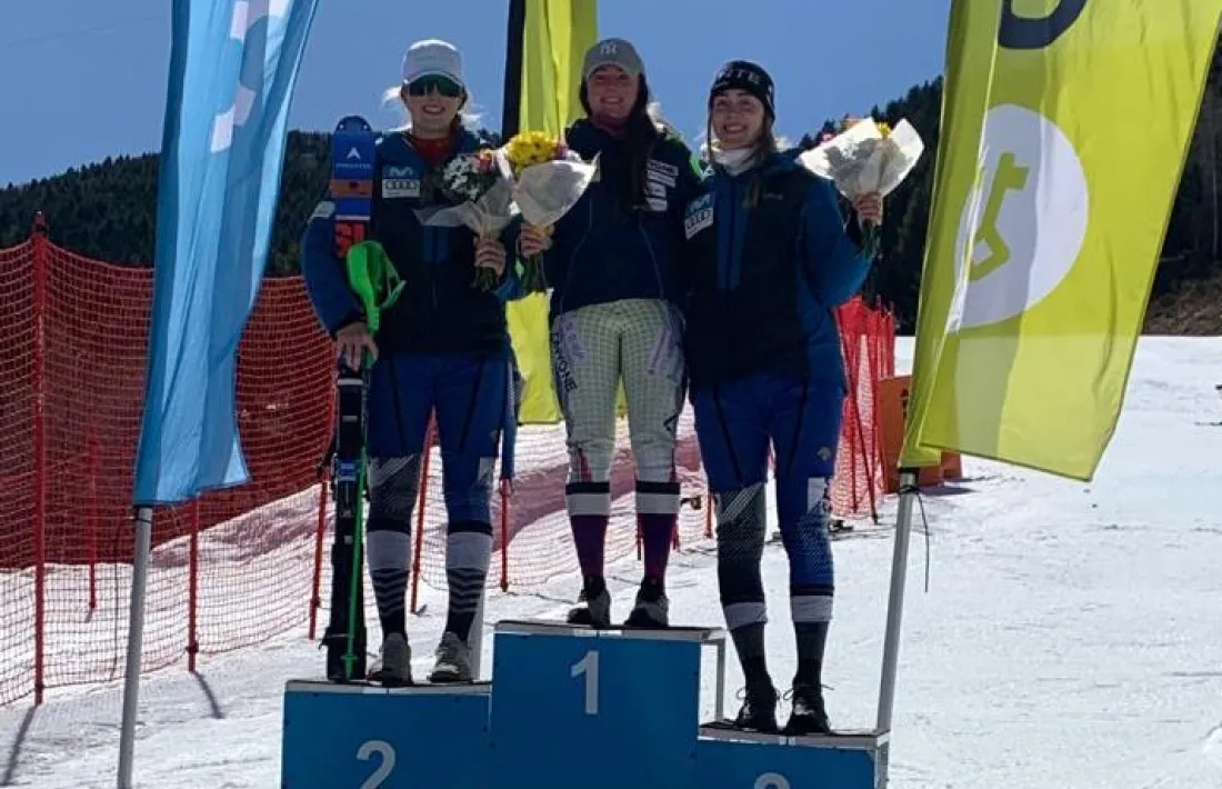 Xavier Cornella i Íria Medina van fer doblet i ahir es van proclamar campions d’eslàlom.