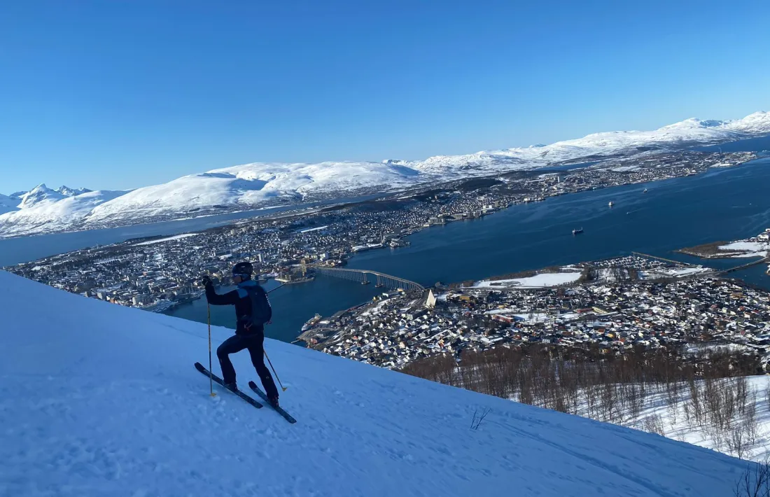 Oriol Olm, a la Tromsø Arctic Skimo.