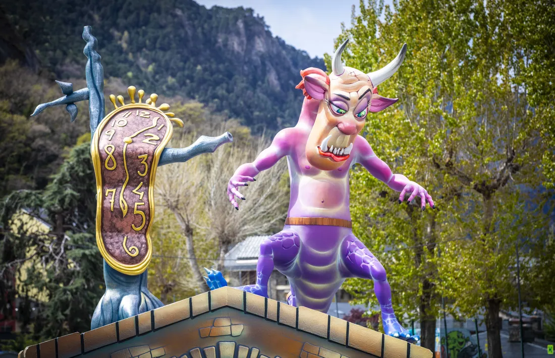 Imatge de la falla que es va cremar el 2019, quan també es va celebrar la festa.