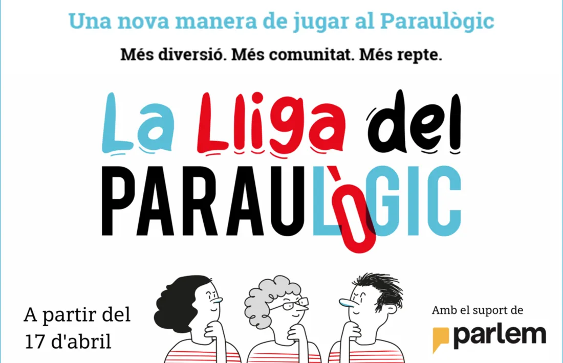 El cartell promocional de la primera Lliga del Paraulògic.