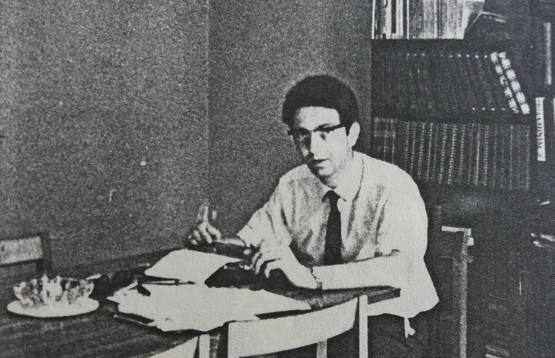 Ward, a finals dels anys 60 a l’estudi de casa seva, a la plaça de les Arcades de la capital.