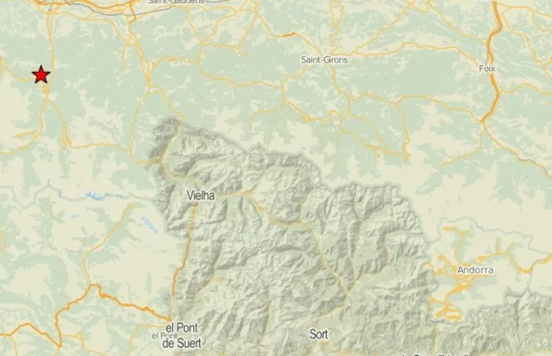 Imatge de l'epicentre del terratrèmol.
