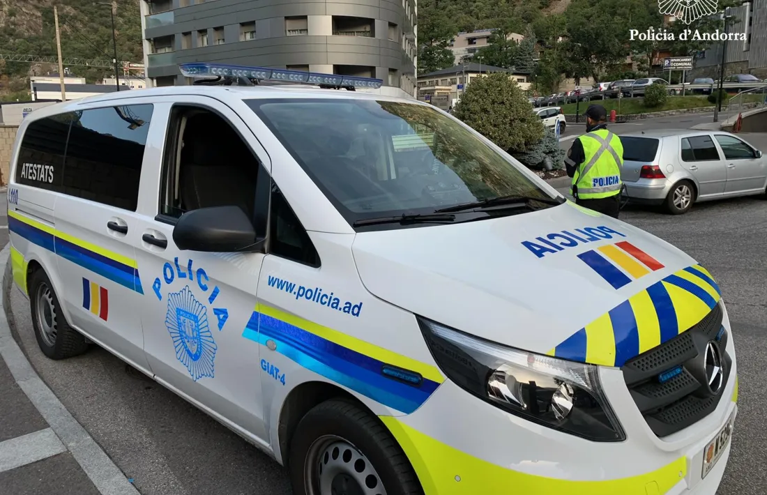 Un vehicle de la policia.