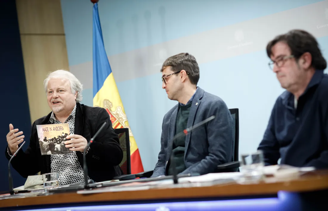 Un instant de la roda de premsa.