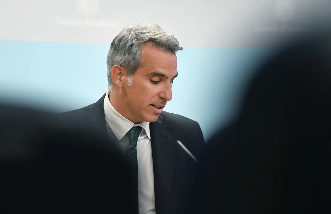 El ministre de Finances i portaveu en funcions, César Marquina.