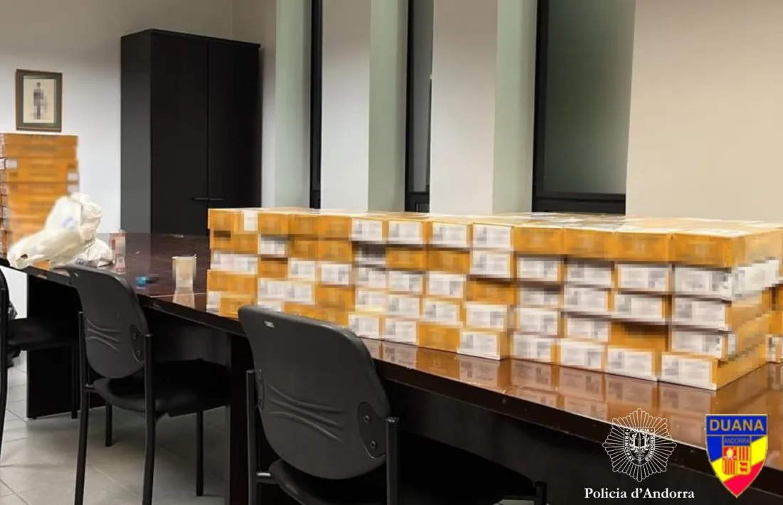 Els paquets de tabac comissats pel cos de seguretat.