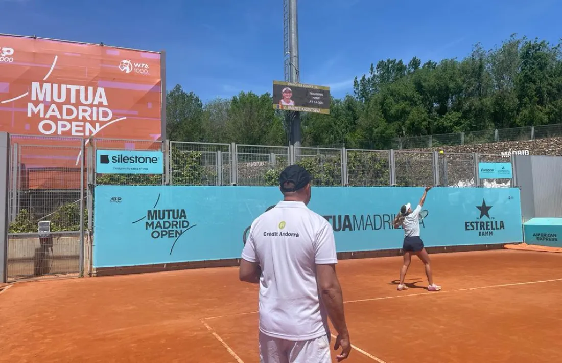Vicky Jiménez entrenant a Madrid.
