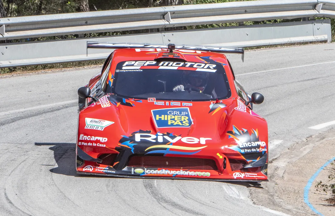 Edgar Montellà, amb l’Speedcar.