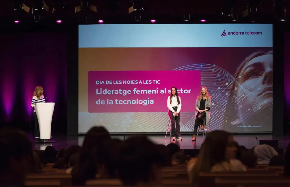 Un moment de la jornada organitzada per Andorra Telecom.
