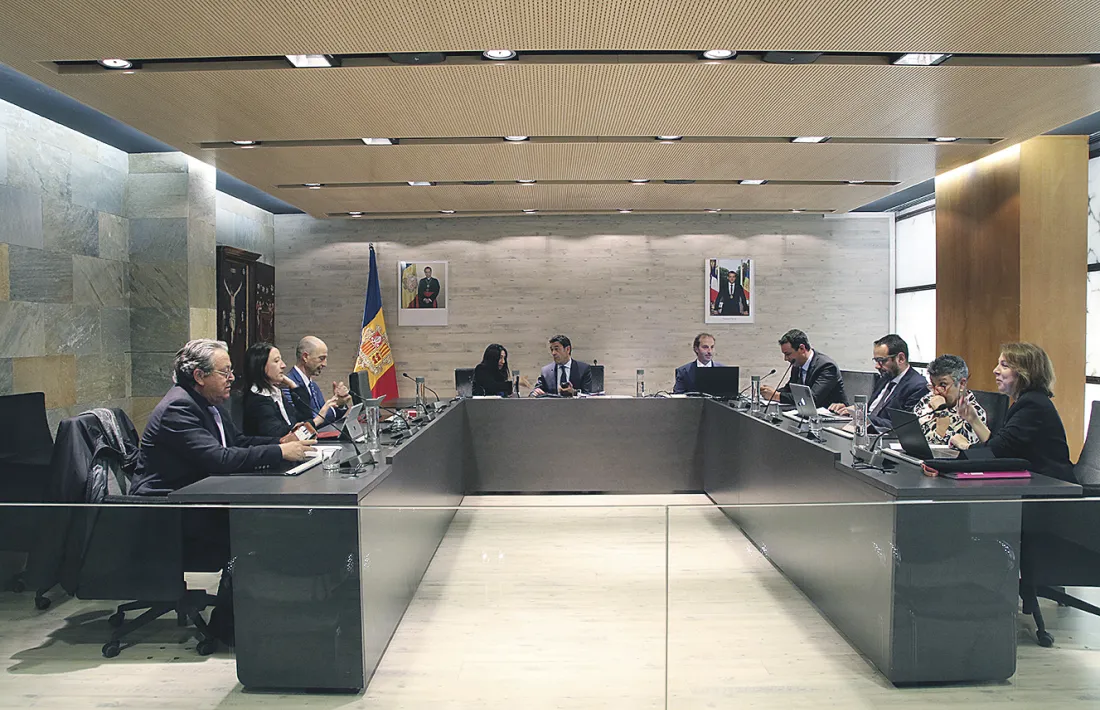 Un moment del consell de comú d’Ordino.