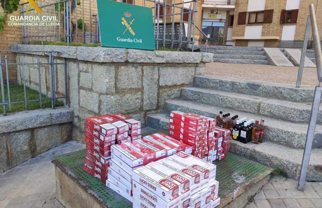 Imatge facilitada pel cos policial dels articles decomissats. 