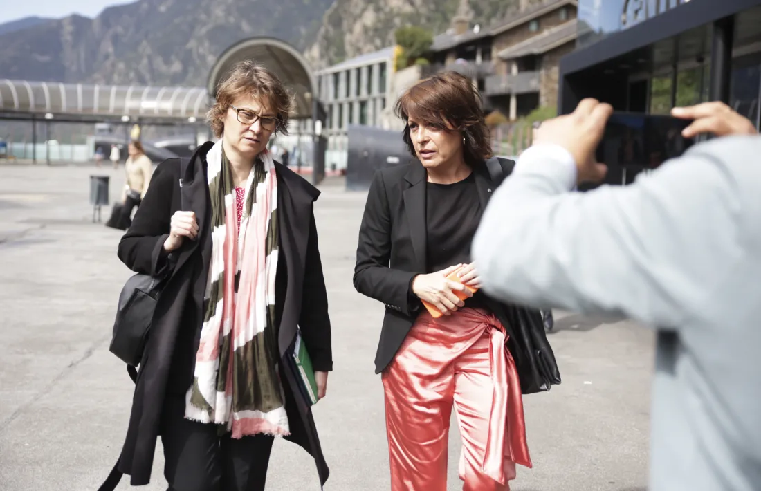 Serret i Vives, aquest matí, abans de la presentació oficial.