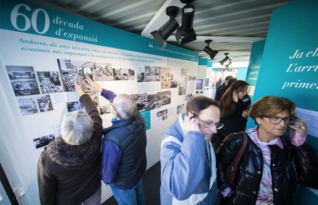 Una imatge de la mostra ‘Memòries de l’avinguda Meritxell’.