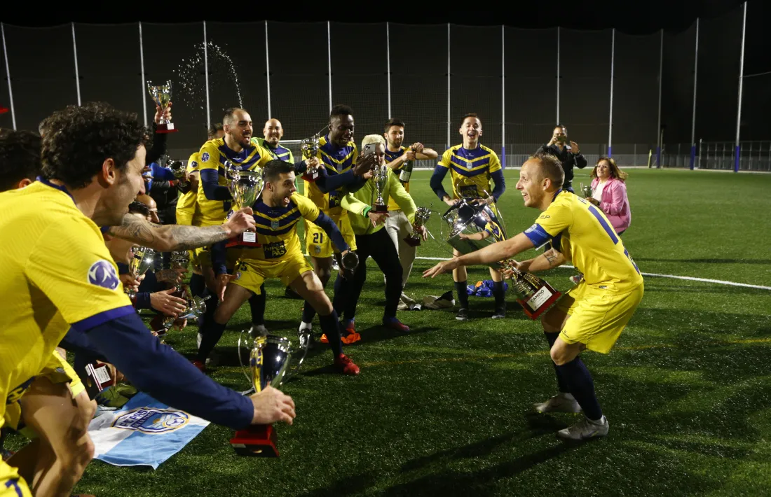 Fabio, amb el títol de campió.