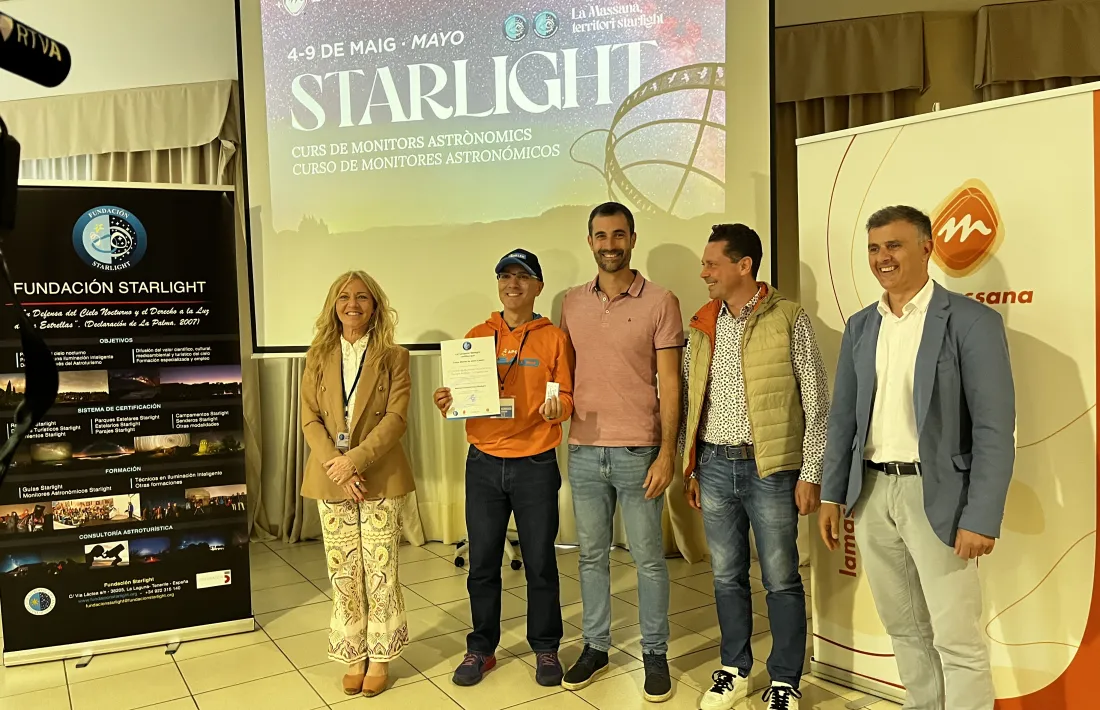 Un instant de l'entrega de diplomes.