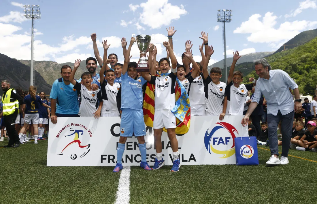 El València, un dels campions del Memorial Francesc Vila del curs passat.
