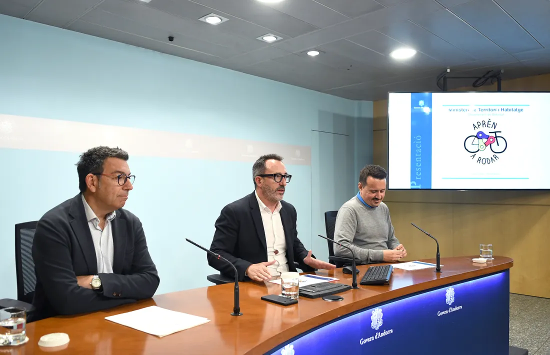 Un moment de la presentació, aquesta tarda.