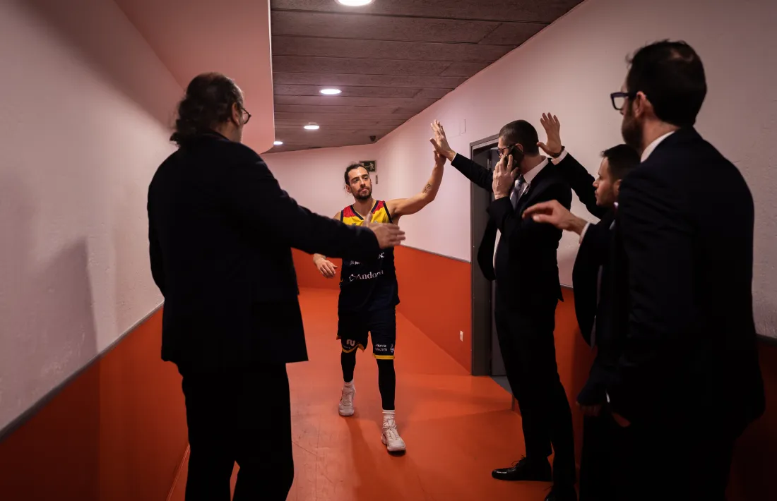 Josep Pérez, amb el BC MoraBanc.