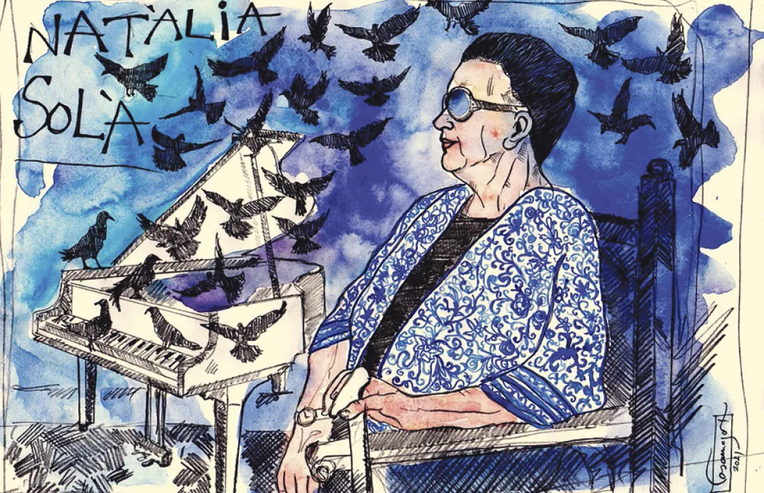 La pianista, compositora i pedagoga Natàlia Solà (Palma de Mallorca, 1934). 