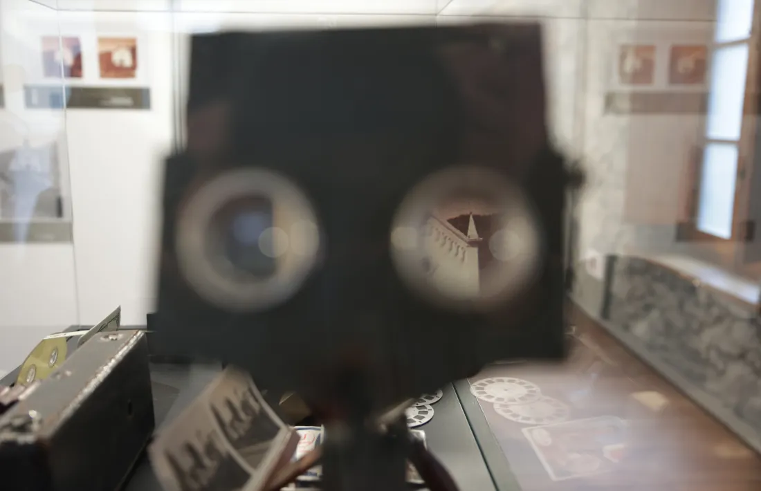 visor estereoscòpic del 1920 amb una vista en 3D de Canòlich del decenni anterior cedida pel Centre Excursionista de Catalunya.