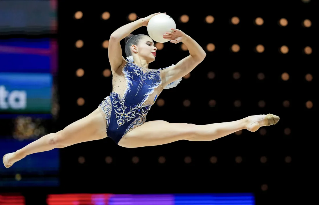 Berta Miquel, en l’exercici de pilota.