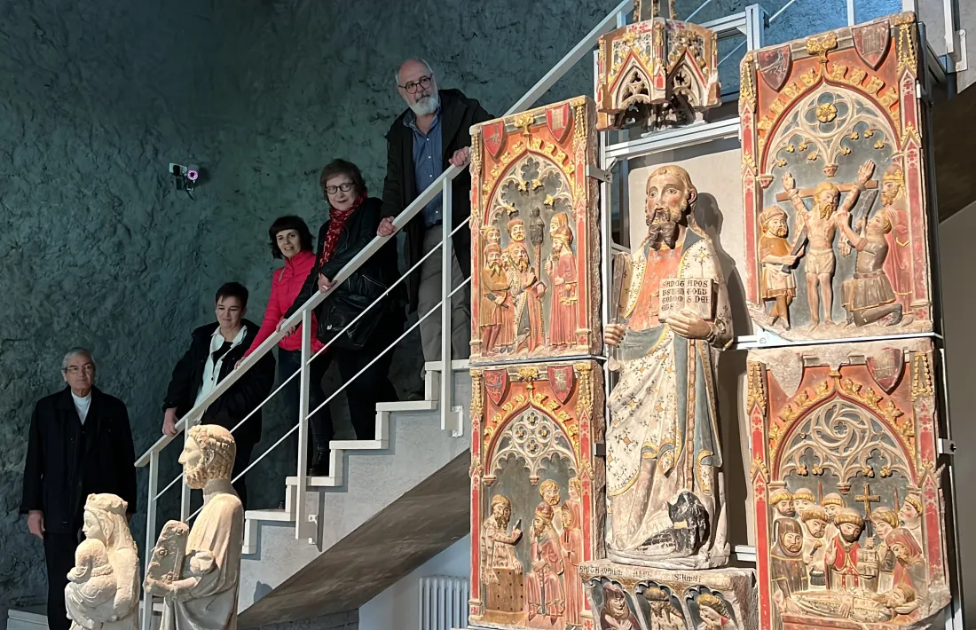 La presentació de la peça restaurada. 