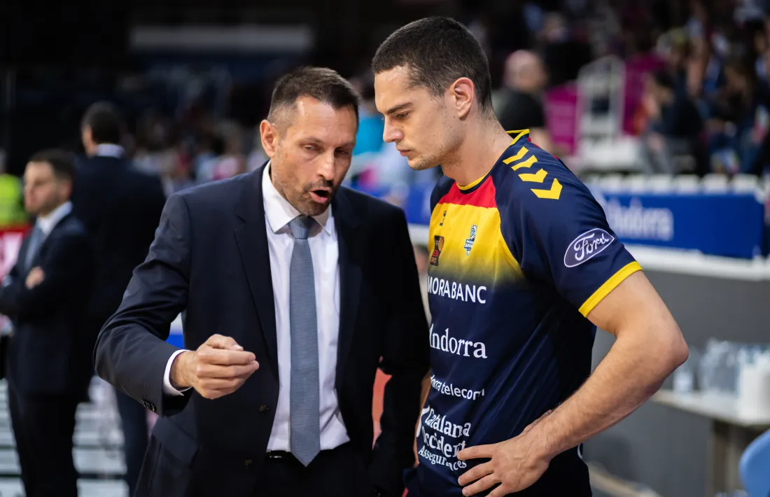 Natxo Lezkano, amb Juan Rubio.