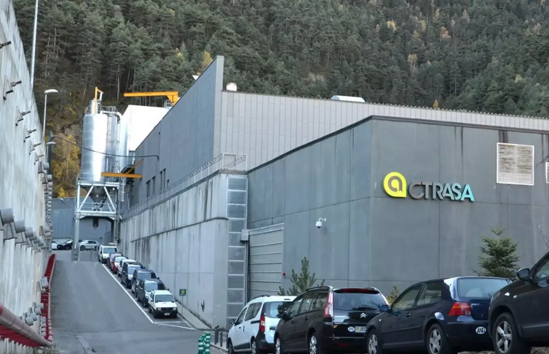 La planta de tractament de residus de la Comella.