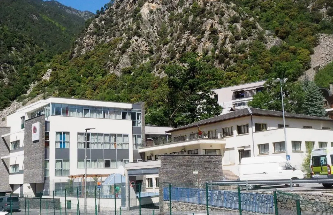 Vista de l'edifici de la Fundació Privada Nostra Senyora de Meritxell.