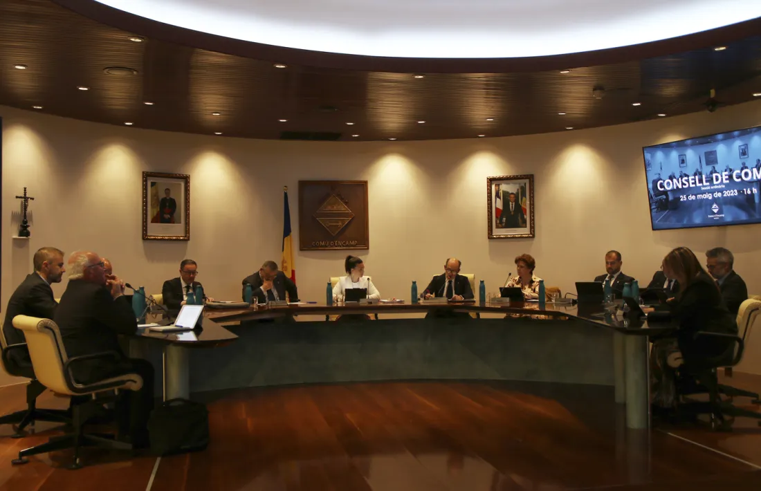 La sessió de consell de comú d'Encamp d'aquest dijous.