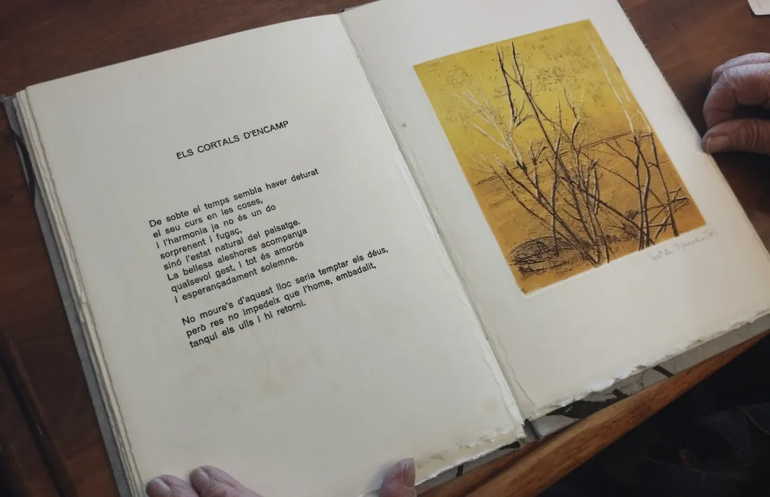 'Els Cortals d'Encamp', amb el gravat de Raventós.