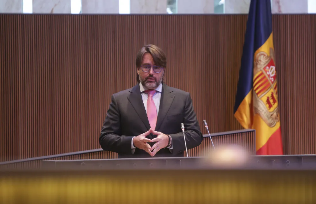 El president del grup parlamentari de Ciutadans Compromesos, Carles Naudi.