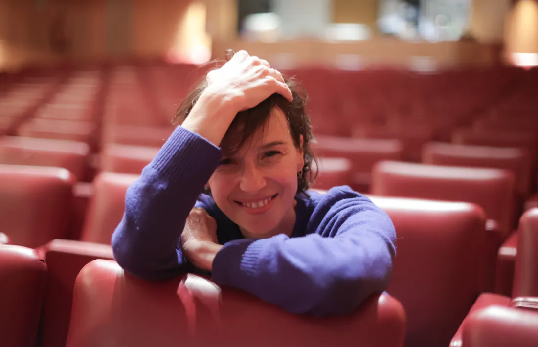 L’actriu catalana, després de l’assaig d’ahir de ‘Viure/Morir’ a l’Auditori.