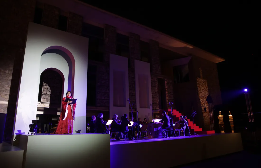 Assaig general del ‘Stabat Mater’ a la plaça del Consell, un dels espais habilitats com a escenari del ClàssicAND.