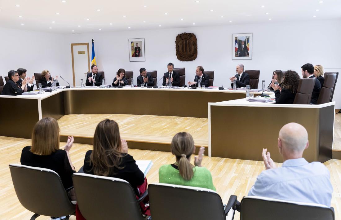 Sessió del Consell de Comú d'Andorra la Vella.