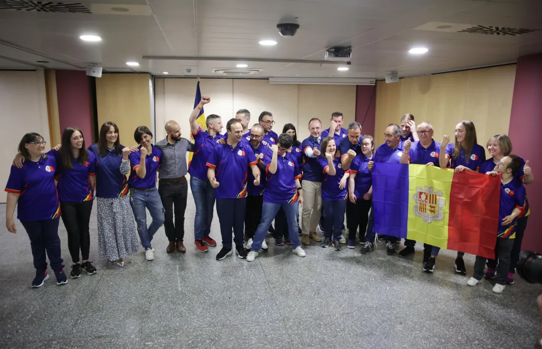 Els Special Olympics, delegació als Jocs Mundials, van ser rebuts per Govern.