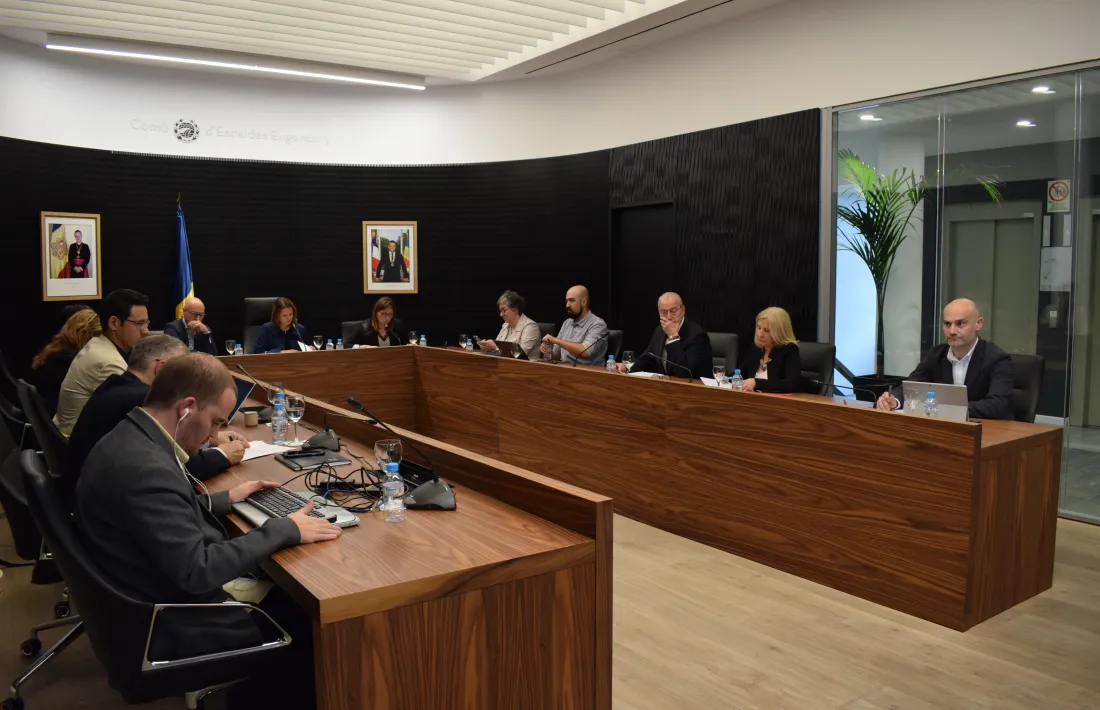 Un moment de la sessió de consell de comú d'Escaldes-Engordany.