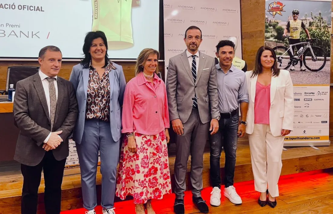 La Purito Andorra-Gran Premi Andbank es va presentar ahir a l’entitat bancària.