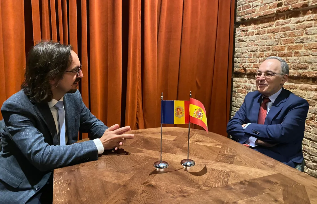 Landry Riba i Pascual Navarro s'han trobat avui a Madrid.