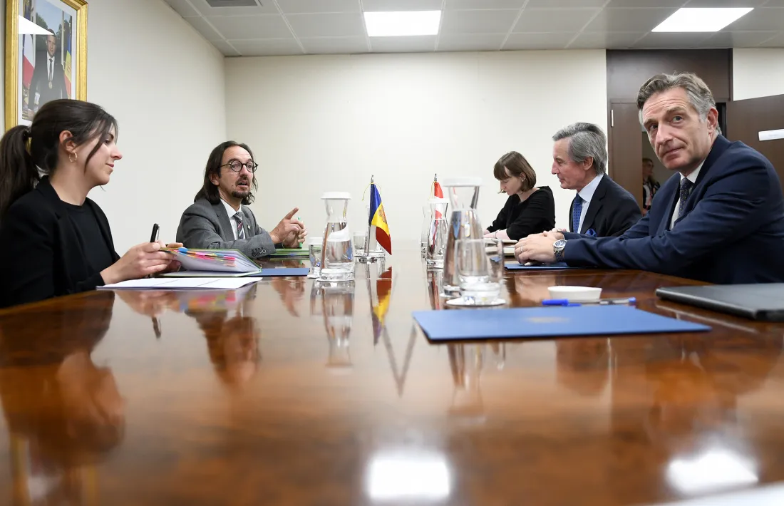 Un moment de la reunió celebrada avui.